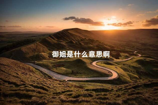 御姐是什么意思啊