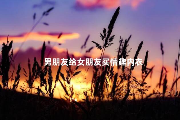 男朋友给女朋友买情趣内衣