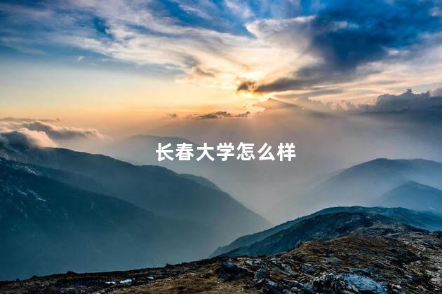 长春大学怎么样