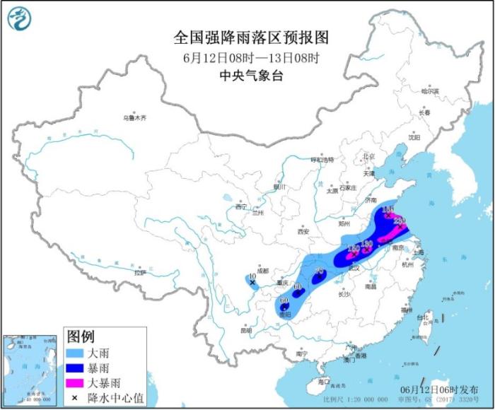 西南地区东部至黄淮江淮等地有强降雨 华北东北多阵雨
