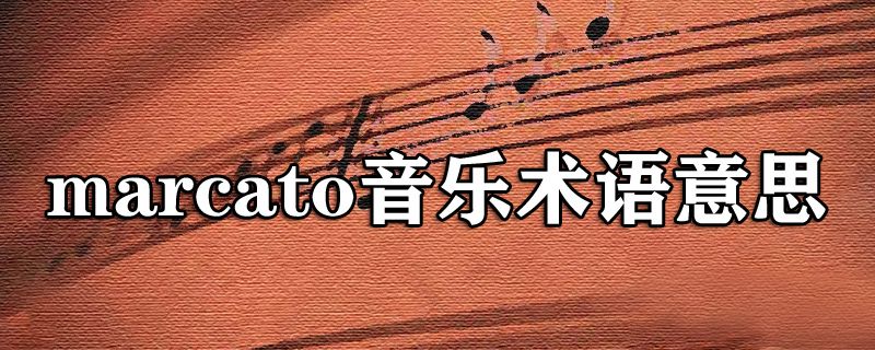 音乐术语marcato的意思，顿音的相关知识