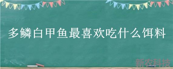 多鳞白甲鱼最喜欢吃什么饵料