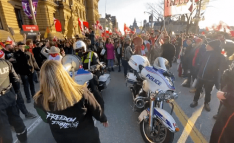 加拿大民众继续示威 抗议未全面撤销防疫措施